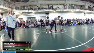 70 lbs 7th Place Match - Michael Neely, Bulldog Premier Wrestling Club vs Everhett Hall, Lebanon Tiger Wrestling Club