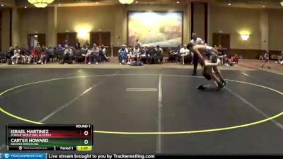 130/140 Round 1 - Israel Martinez, Purler Wrestling Acadmey vs Carter Howard, Neosho Wrestling