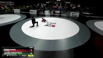 53 lbs Cons. Round 2 - Jagger Caspian Felix, Delta Wrestling Club vs Sergio Ramos, California