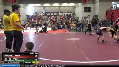 60 lbs Cons. Round 2 - Sawyer Turner, Weaver Youth Wrestling vs Keller Little, North Alabama Elite Wrestling