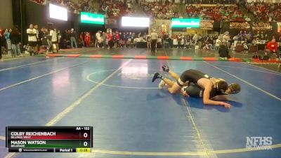 AA - 132 lbs Cons. Round 2 - Colby Reichenbach, Billings West vs Mason Watson, Belgrade