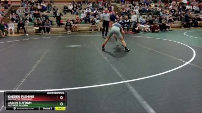 120 lbs Quarterfinal - Kaeden Fleming, Wilmington Friends H S vs Jason Suydam, Archmere Academy