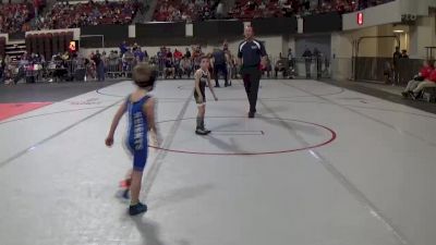 43 lbs Champ. Round 1 - Maverick Hader, Ruis Wrestling Academy vs Ridge Ricci, Heights Wrestling Club