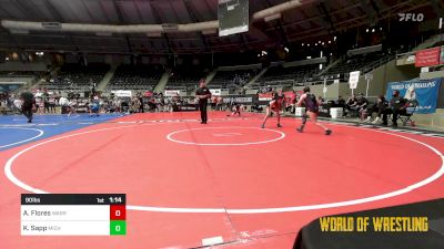 90 lbs Final - Audrey Flores, Warriors Of Christ (WOC) vs Kassie Sapp, Michigan Grappler RTC