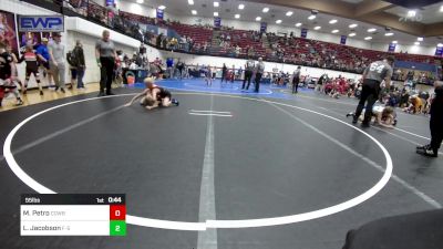 55 lbs Quarterfinal - Michael Petro, Cowboy Wrestling vs Leeland Jacobson, F-5 Grappling