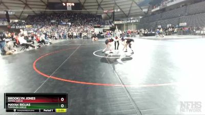 Girls 1B/2B/1A/2A 115 Quarterfinal - Mayan Riojas, Toppenish (Girls) vs Brooklyn Jones, Orting (Girls)