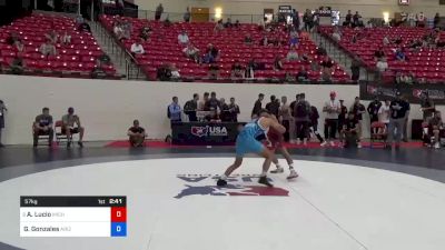 57 kg Rnd Of 64 - Aaron Lucio, Michigan West Wrestling Club vs Gabe Gonzales, Arizona