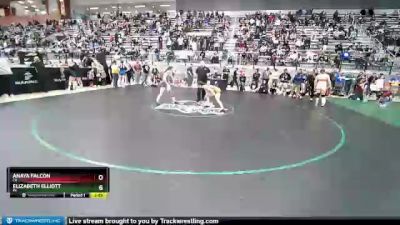 50 lbs Champ. Round 2 - Anaya Falcon, CA vs Elizabeth Elliott, PA