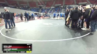 4A/3A/2A/1A Girls 100 Quarterfinal - Kiya L Roe, Knappa Girls vs Cortanie Hendry, La Pine Girls