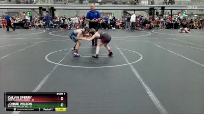 80 lbs Finals (2 Team) - Johnie Wilson, Buffalo Valley WC vs Calvin Sperry, Mat Warriors Green