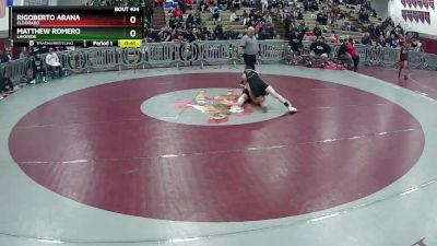 106 lbs Cons. Round 4 - Rigoberto Arana, Eldorado vs Matthew Romero, Lakeside