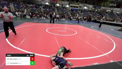 43 lbs Round Of 16 - Bramlee Garrison, Montrose Elite vs Torin Larimore, Dove Creek Bulldogs