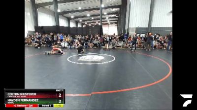 71 lbs Round 2 - Colton Riesterer, Cascade Mat Club vs Hayden Fernandez, NWWC