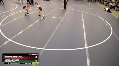 Quarterfinal - Madilyn Trottier, Apple Valley Wrestling Club vs Abrielle Pardi, Grynd Wrestling