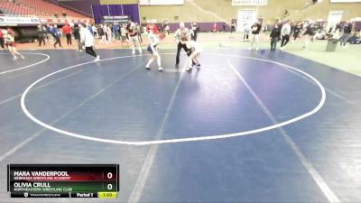 106 lbs Cons. Semi - Mara Vanderpool, Nebraska Wrestling Academy vs Olivia Crull, Northeastern Wrestling Club