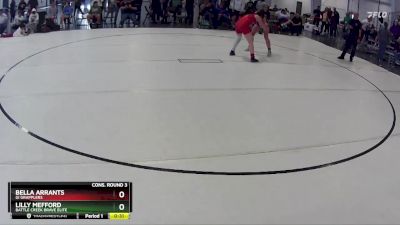 133 lbs Cons. Round 3 - Bella Arrants, GI Grapplers vs Lilly Mefford, Battle Creek Brave Elite