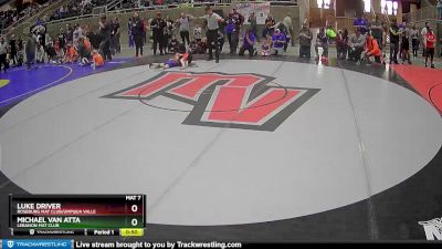 56 lbs Semifinal - Michael Van Atta, Lebanon Mat Club vs Luke Driver, Roseburg Mat Club/Umpqua Valle