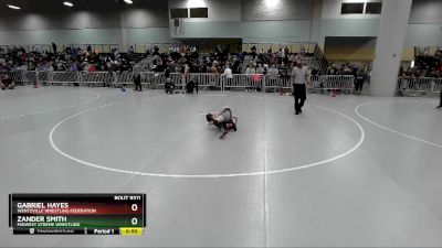 67 lbs Cons. Round 6 - Zander Smith, Midwest Xtreme Wrestling vs Gabriel Hayes, Wentzville Wrestling Federation