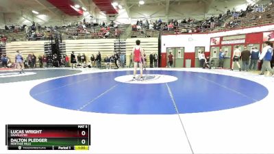 150 lbs Cons. Round 2 - Dalton Pledger, Heritage Hills vs Lucas Wright, Unafiliated