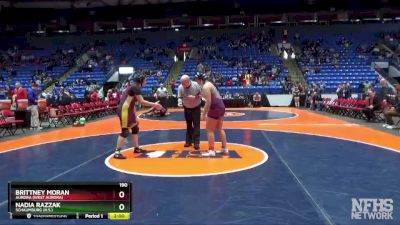 190 lbs Quarterfinal - Nadia Razzak, Schaumburg (H.S.) vs Brittney Moran, Aurora (West Aurora)