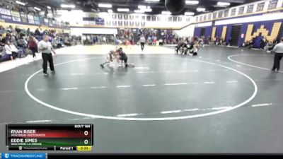 174 lbs Quarterfinal - Eddie Simes, Wisconsin-La Crosse vs Ryan Riser, Wisconsin-Whitewater