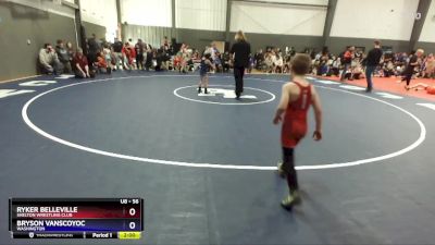 56 lbs Round 1 - Ryker Belleville, Shelton Wrestling Club vs Bryson Vanscoyoc, Washington