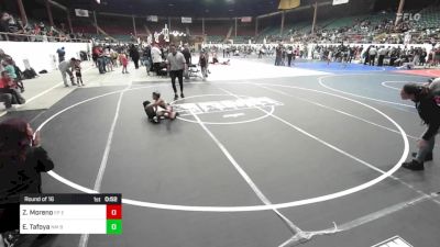 46 lbs Round Of 16 - Zack Moreno, EP Enforcers vs Elijah Tafoya, NM Beast