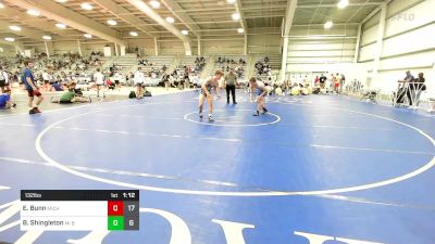 132 lbs Rr Rnd 1 - Elijah Bunn, Michigan Grapplers Blue vs Bryce Shingleton, MI Bad Boys Gold