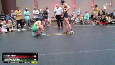 110 lbs Semis & 1st Wrestleback (8 Team) - Mileena Notaro, Nebraska Queens Of The Corn 1 vs Launa Gegg, MO Outlaws Gold