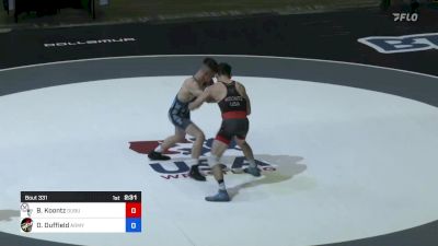 55 kg Round 3 - Brady Koontz, Dubuque WC / Titan Mercury Wrestling Club vs Dalton Duffield, Army WCAP