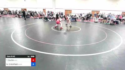 92 kg Cons 16 #2 - Tanner Durbin, Arizona vs Nathan Critchfield, Warrior Regional Training Center