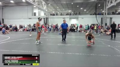 144 lbs Round 6 (8 Team) - Henry McElligott, New England Gold vs Peter Mikedis, Town Wrestling VHW