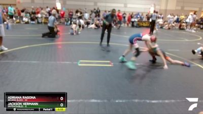 65 lbs Semis & 1st Wrestleback (8 Team) - Jackson Hermann, Untouchables vs Adriana Ragona, Belding Black