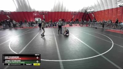 87 lbs Cons. Round 3 - James Schramm, Sarbacker Wrestling Academy vs Jax Czarneski, Denmark Wrestling Club