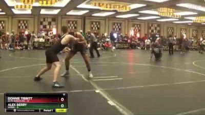 180 lbs Quarterfinals (8 Team) - Alex Berry, SVRWC vs DONNIE TIBBITT, Elite Wrestling