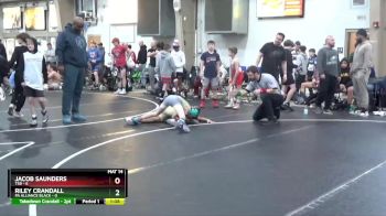 76 lbs Round 6 (8 Team) - Jacob Saunders, TSB vs Riley Crandall, PA Alliance Black