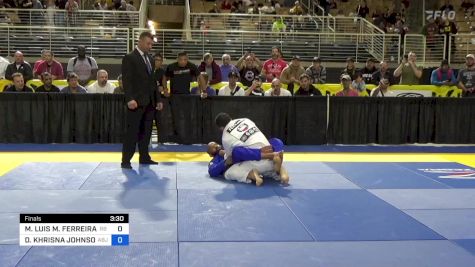 MARCIO LUIS M. FERREIRA FILHO vs DEMETRIOUS KHRISNA JOHNSON 2024 Pan Jiu Jitsu IBJJF Championship