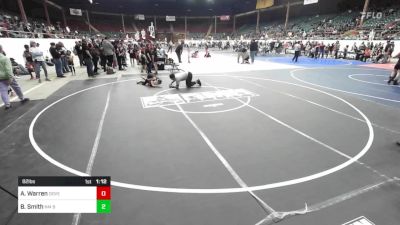 82 lbs Rr Rnd 1 - Alpha Warren, Dove Creek Bulldogs vs Braxton Smith, NM Beast