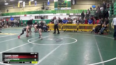 157 lbs Champ. Round 2 - Charlie Pinnick, LEBANON vs Tanner Young, RIVER VALLEY (Bidwell)