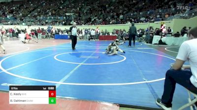 87 lbs Consi Of 32 #2 - Cooper Keely, Blanchard High School vs Booker Dahlman, Shawnee Middle School