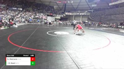 2A 182 lbs Quarterfinal - Dalton Reed, Orting vs Nehemiah Michael Medrano, Prosser