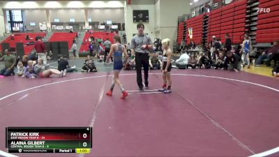 70 lbs Round 3 (4 Team) - Alaina Gilbert, Central Region Team B vs Patrick Kirk, East Region Team B