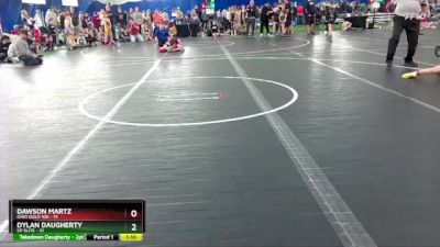 88 lbs Finals (2 Team) - Dawson Martz, Ohio Gold 10k vs Dylan Daugherty, CP Elite