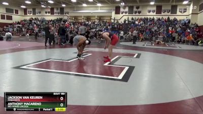 215 lbs Round 1 - Jackson Van Keuren, Maquoketa vs Anthony Macareno, Des Moines Lincoln