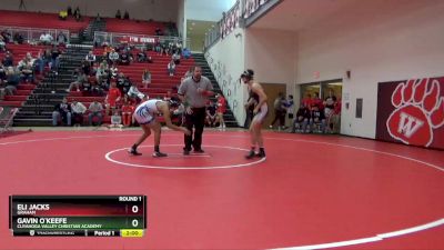 150 lbs Round 1 - Eli Jacks, Graham vs Gavin O`Keefe, Cuyahoga Valley Christian Academy