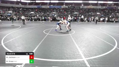 122 lbs Round Of 16 - Maddox Jackson, Claremore Wrestling Club vs Mason Grosz, MoWest Championship Wrestling