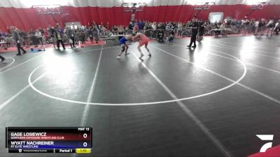 152 lbs Quarterfinal - Gage Losiewicz, Northern Exposure Wrestling Club vs Wyatt Nachreiner, RT Elite Wrestling