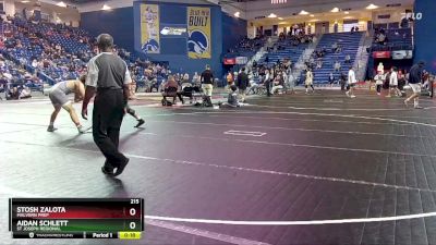 215 lbs Cons. Semi - Aidan Schlett, St Joseph Regional vs Stosh Zalota, Malvern Prep