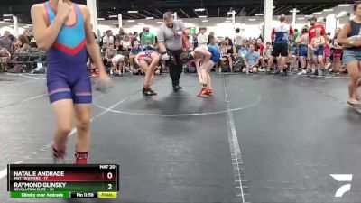 88 lbs Round 1 (4 Team) - Bryan Agulis, Mat Troopers vs Abigail Neidig, Revolution Elite