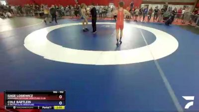 152 lbs Semifinal - Gage Losiewicz, Northern Exposure Wrestling Club vs Cole Bartlein, X-Factor Elite Wrestling